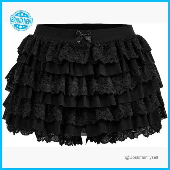Lace Ruffle Shorts Y2K Vintage Fairycore Layered Coquette Pettipants